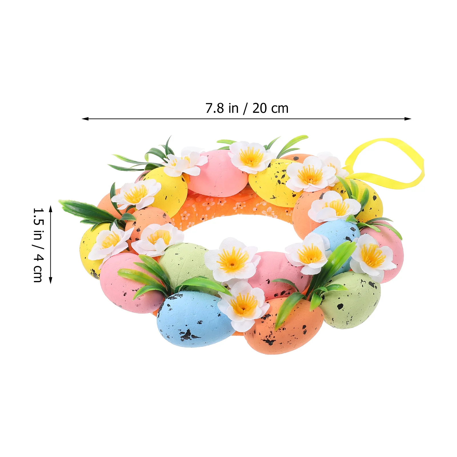 

Easter Simulated Egg Wreath Exquisite Craftsmanship Light Home Hanging Wreath Pendant Festival Decor Hanging Garland