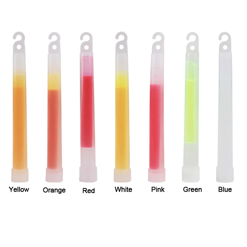 5/10 Stück Leuchtstäbe mit Haken, 15,2 cm, Fluoreszenz-Lichtstab für Wandern, Camping, Outdoor-Zubehör, im Dunkeln leuchtende Party-Dekoration – Detail 16