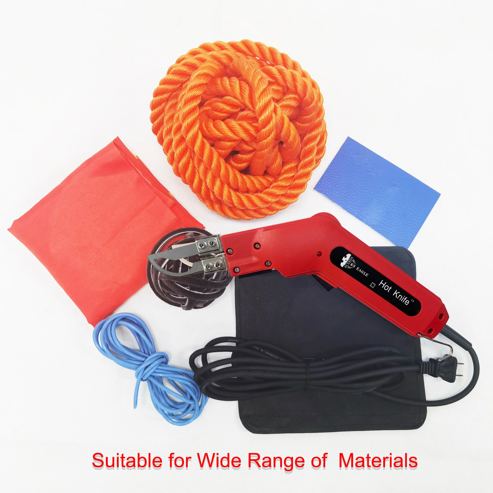 KS EAGLE Webbing Belt Cutter Thermal Cutting Knife Electric Hot Knife Fabric Heat Cutter Rope Nylon Cloth Heating Knife Cutter