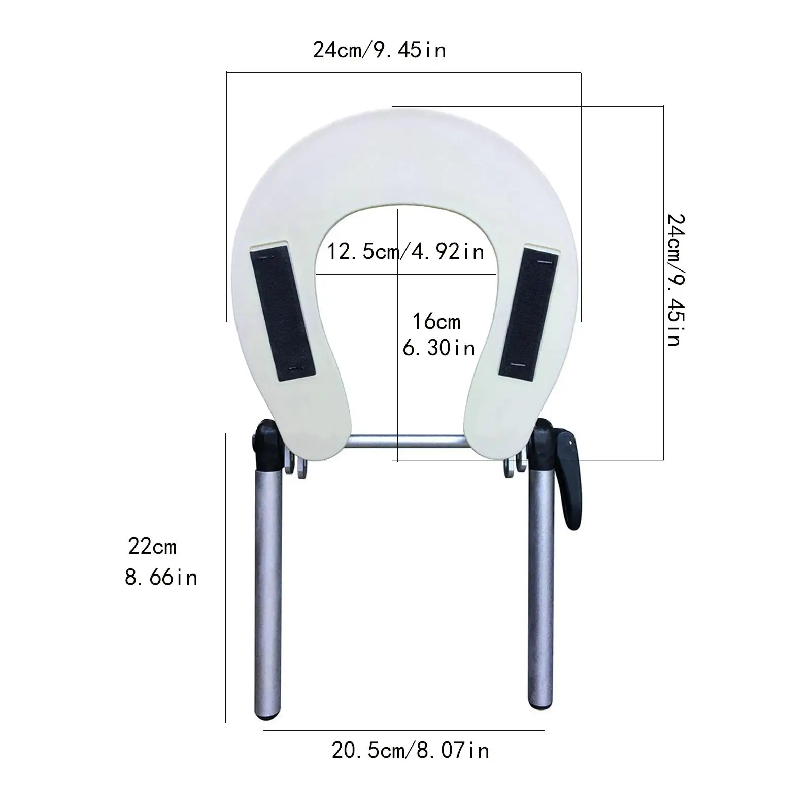 طاولة التدليك، مهد الوجه، ملحقات احترافية قابلة للتعديل، حامل مريح من الألومنيوم للوجه، حامل مسند الرأس لسرير التدليك #6