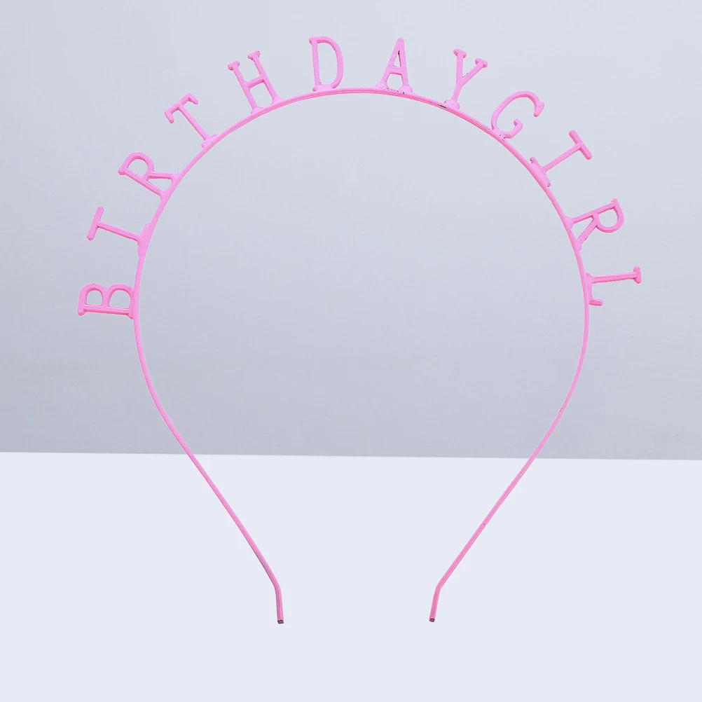 

Birthday Girl Letter Headband Zinc Alloy Party Hair Accessories Tiara Headbands Kids Women Durable Lightweight Hair Bands
