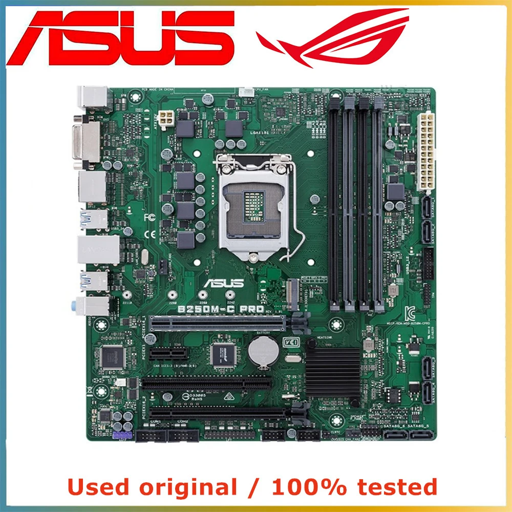 

For ASUS PRIME B250M-C PRO Computer Motherboard LGA 1151 DDR4 64G For Intel B250 Desktop Mainboard SATA III PCI-E 3.0 X16