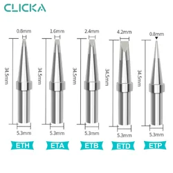 ET series ETB/ETP/ETS/ETH Welding Bit Soldering Iron Tip For Weller WES50/51 WESD51 WE1010 Soldering Station PES51 LR21 Handles