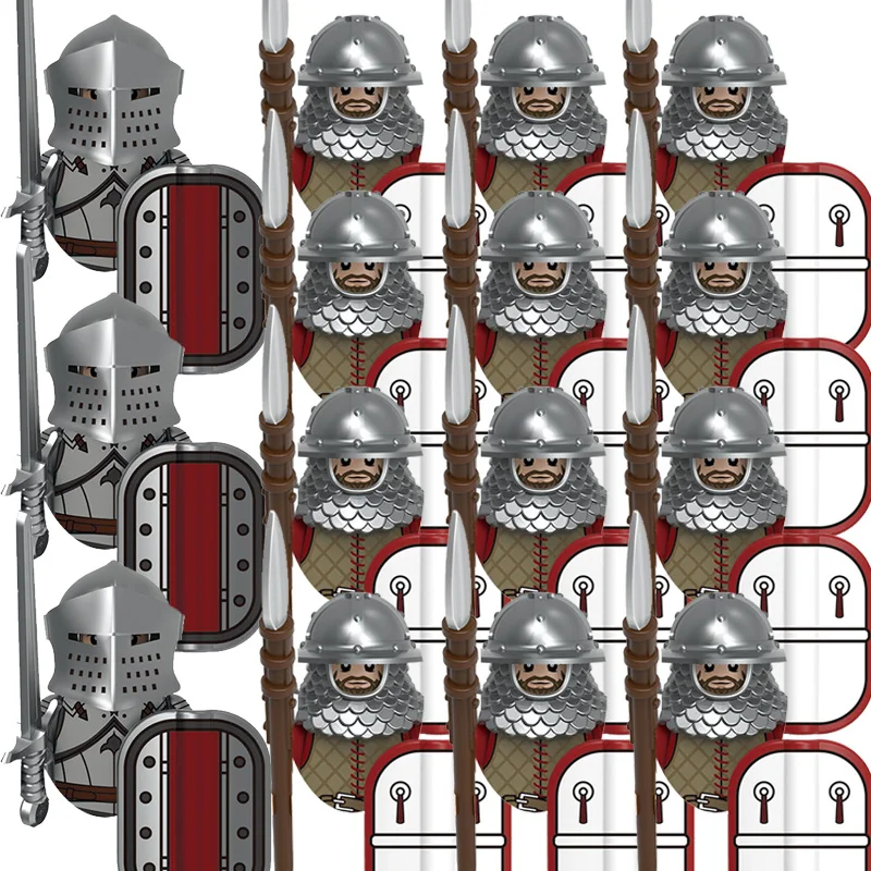Jouets pour enfants, figurines militaires médiévales, armée impériale interdite, chevalier, légion, soldats anciens, costumes, blocs de construction, modèles, cadeaux