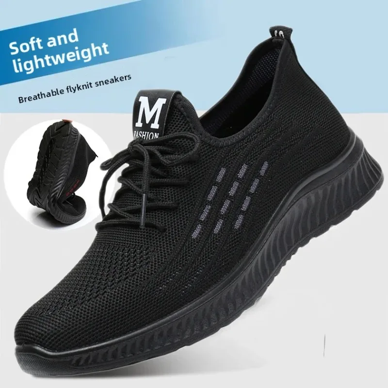 2026 Mens Shoes Fashion Mesh Casual Shoes Comfort Ventilate Sneakers for Man Soft Non Slip Work Shoes Quality Plush Winter Shoe
