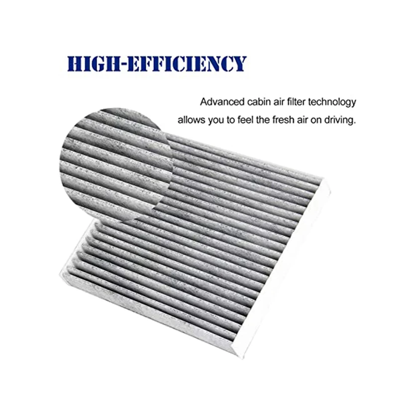 Car Carbon Fiber Cabin Air Filter 97133-3SAA0 2TF79-AQ000 For Hyundai Azera Santa Fe Sonata Kia Cadenza Optima Sedona