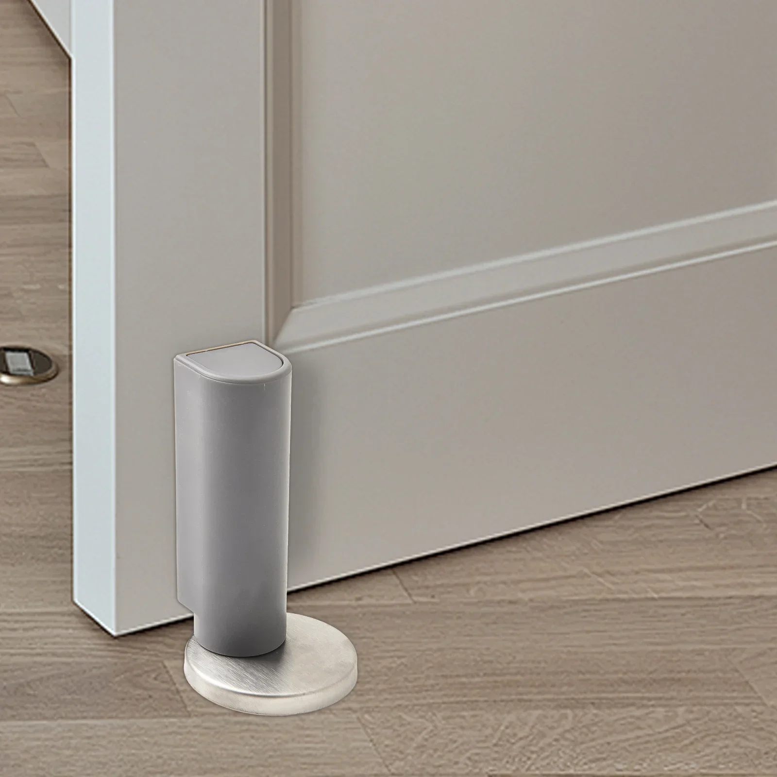 For Bathrooms For Bedrooms Magnetic Door Holder Stainless Steel Door Stopper Black White Gray Easy Installation