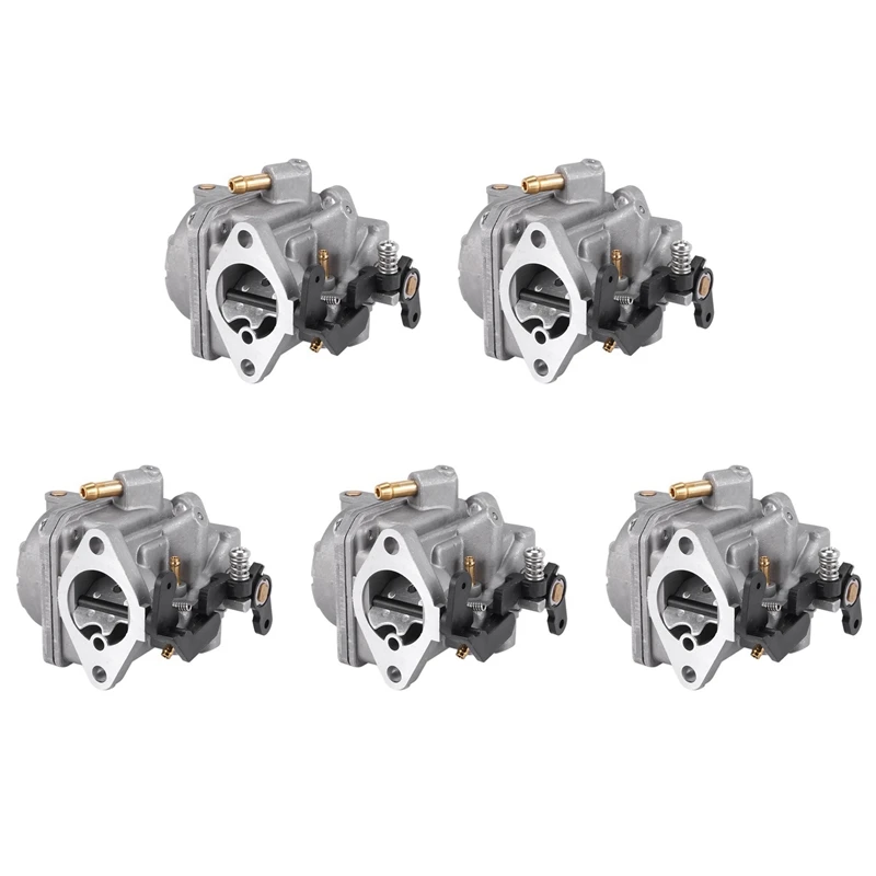 5X Boat Engine Carburetor Assy 3303-8M0053668 For Mercury Mercruiser Quicksilver 4-Stroke 6HP Outboard Motor Carb