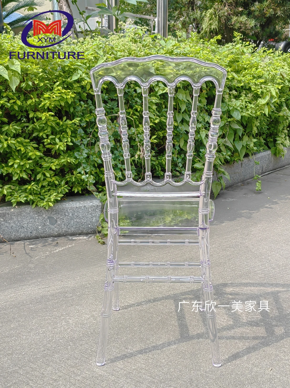 Wedding plastic transparent chair acrylic bamboo chair, wedding crystal chair, wedding reception hotel Internet celebrity crysta
