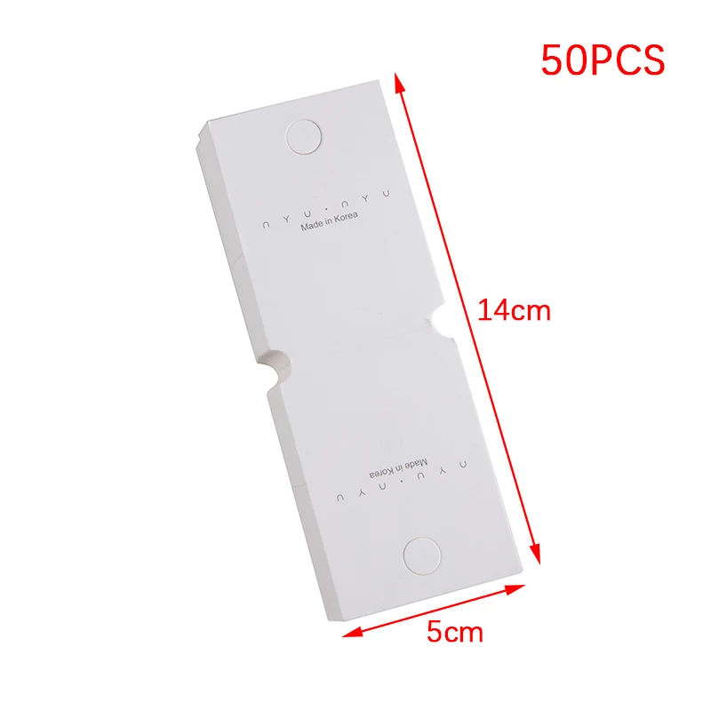 50pcs White Cardboard Fold Over Hang Tags