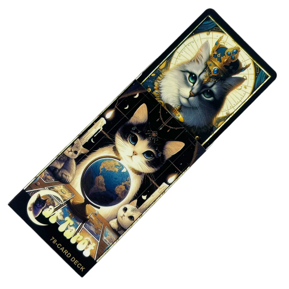 

Новая колода карт Таро «Кот» (78 карт), английская версия, настольная игра, рождественский подарок, инструменты для гадания и предсказания судьбы