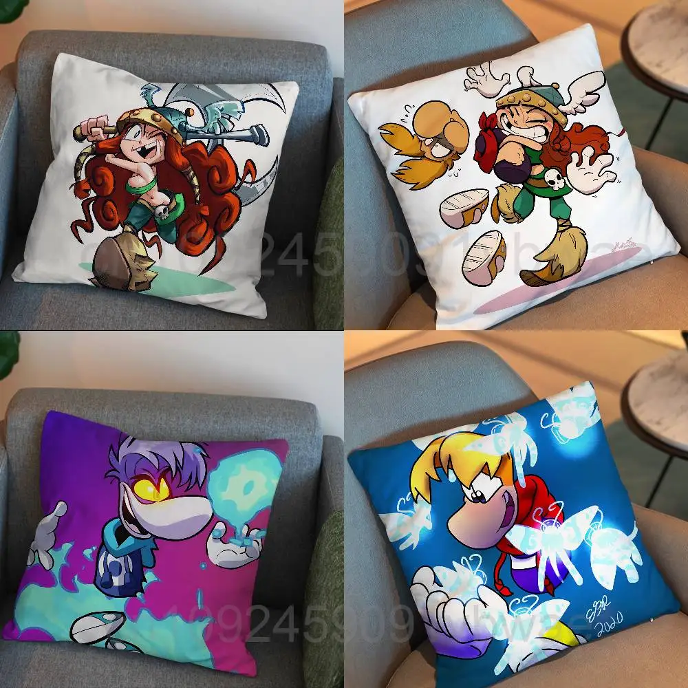 Floating Rayman Female warrior Barbara room decor para regalar pillow cover living room sofa cushion cover bedroom room bed