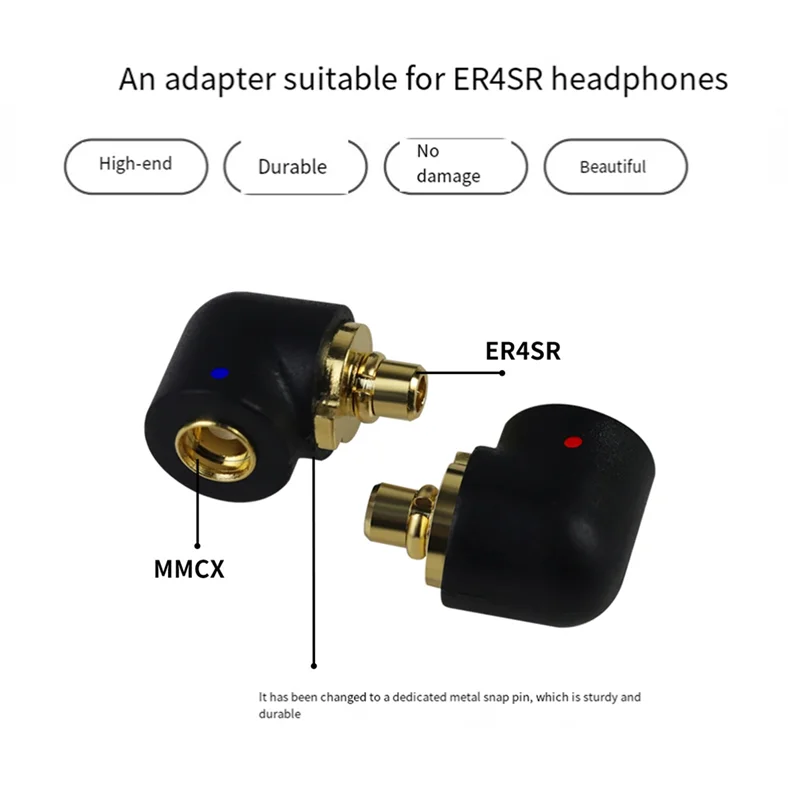 Male To MMCX Female For Etymotic ER Series Headset Adapter Connect To MMCX Cables Transparent-N33R