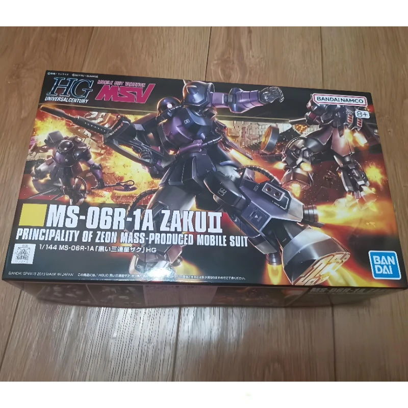 

Spot Bandai Original HGuc 151 MS-06R-1A Model Kit Action Assembly Action Figures Children's Gifts Christmas Gift Decoration Doll