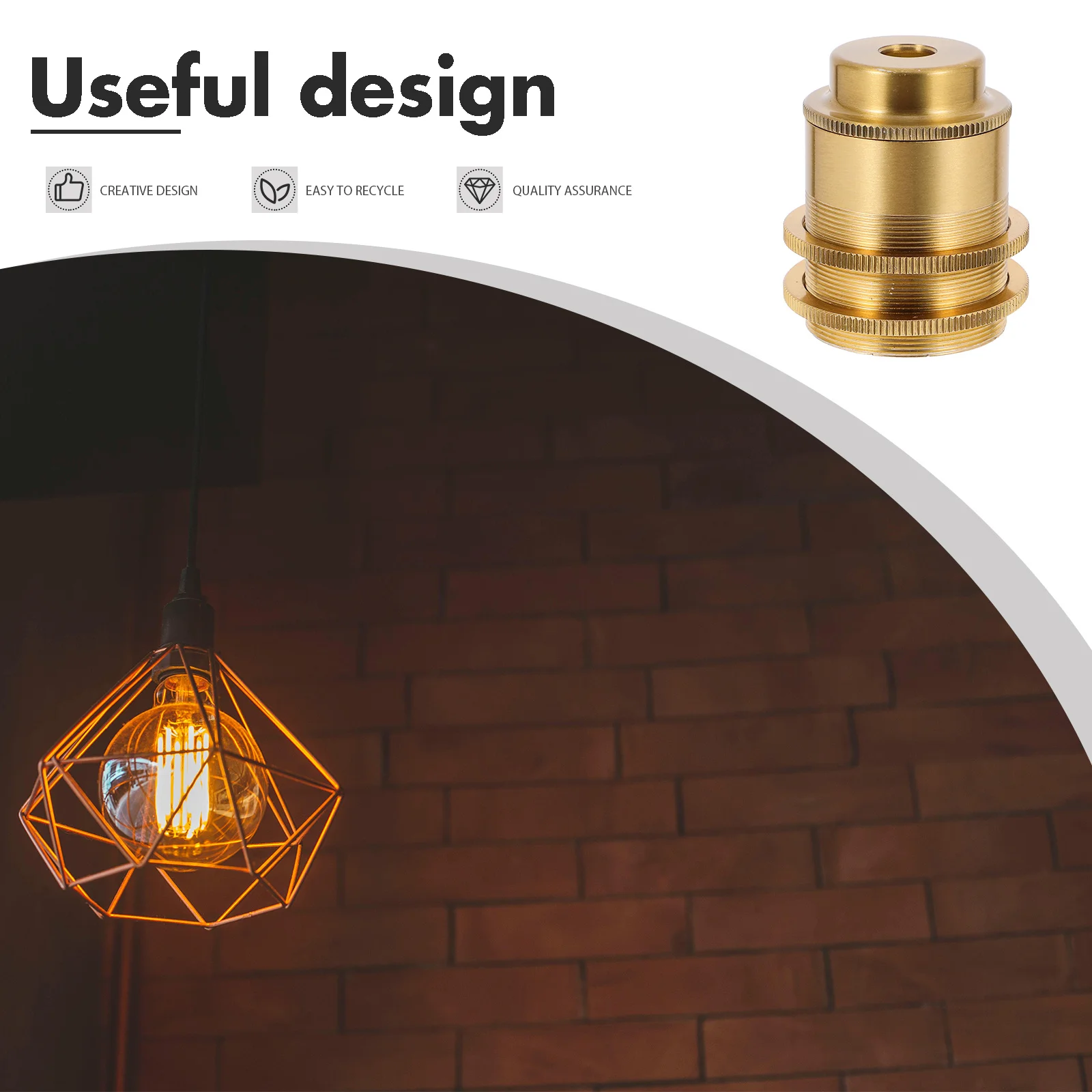 

E27 Алюминиевая цоколь для светильника, металлический прочный цоколь лампы, портативный держатель лампочки для домашнего офиса, классическое подвесное освещение