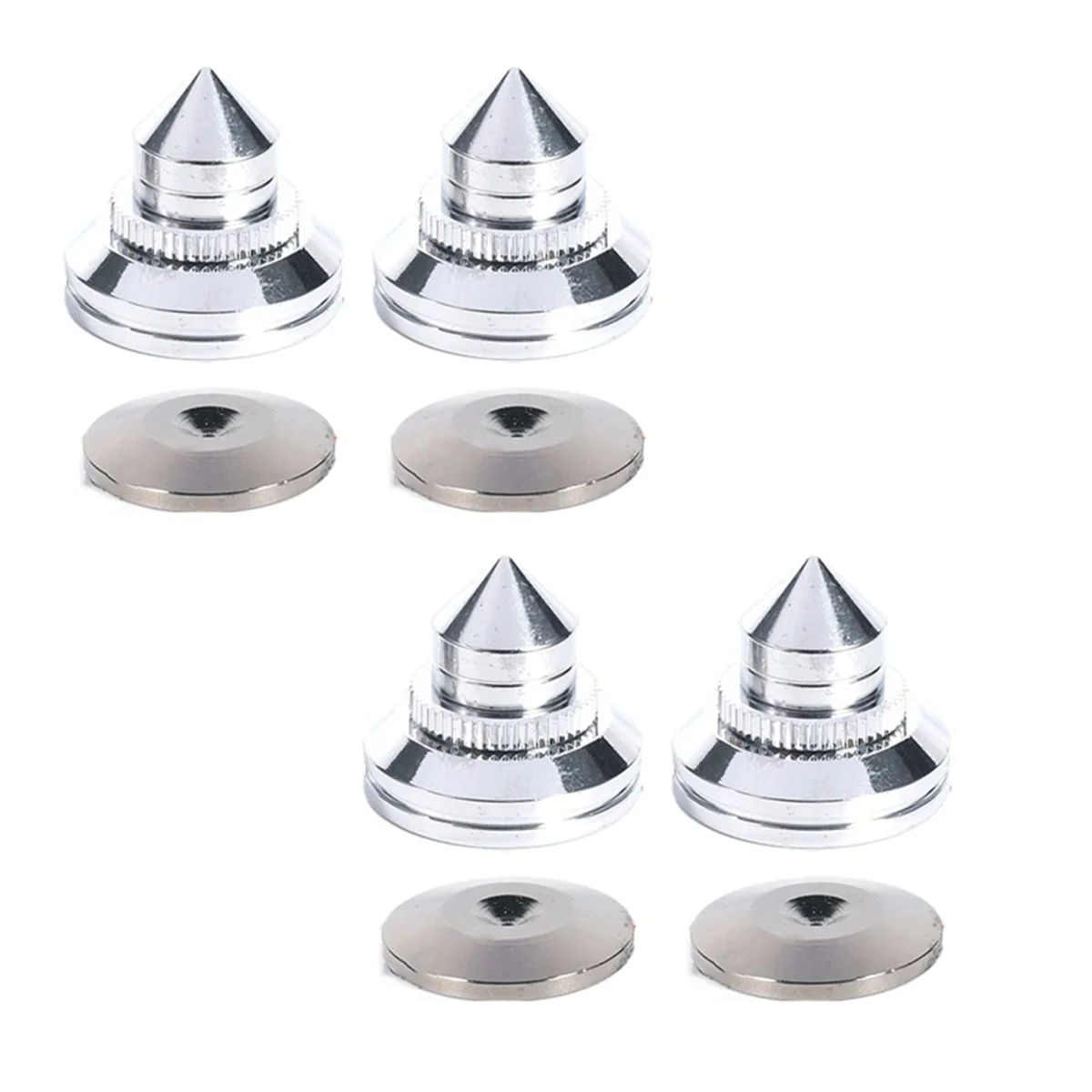 A62X 4 PCS 28x25mm Speakers Stand Feet Foot Pad Pure Copper Loudspeaker Box Spikes Cone Floor Foot Nail Gold