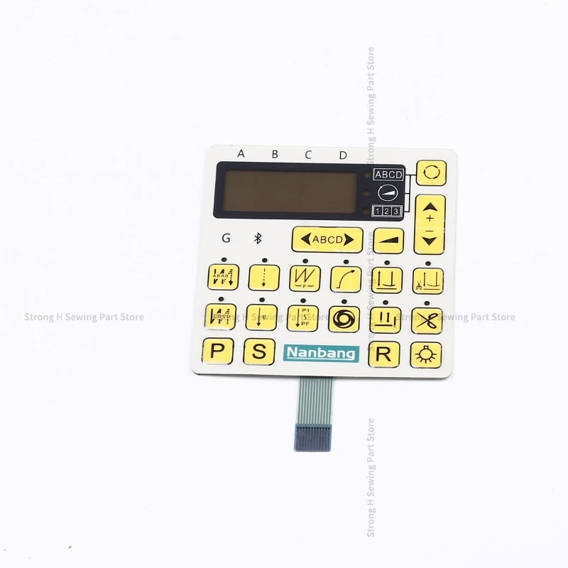 Nanbang 산업용 재봉틀용 새로운 조작 패널 보드 스티커, 멤브레인 필름 키패드 단추 스위치 페이퍼, 1 개