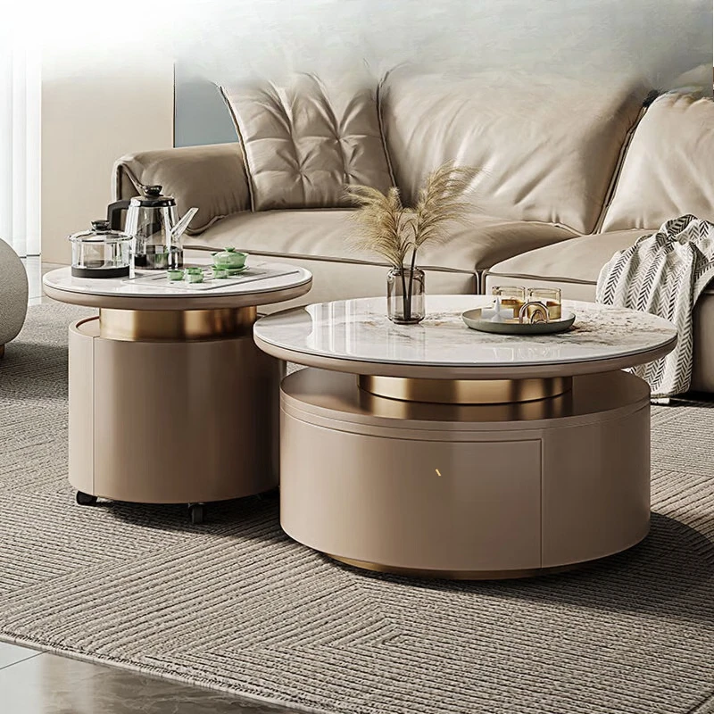 

Small apartment home modern, simple living room tea, light luxury kung fu tea