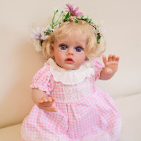 NPK 12Inch finished doll reborn Flo fairy bebe girl doll lifelike real touch soft body mini doll cute doll for collectors