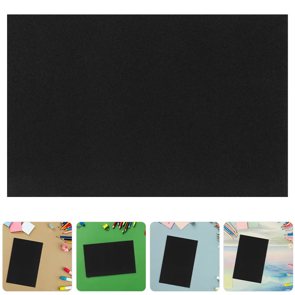 10Pcs Sand Art Paper Black Sandpaper Creative Drawing Oil Pastels Graffiti Crayons Home School Kindergarten Art Project