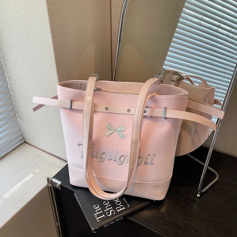 

Personalized Letter Embroidered Tote Bag Fashion Multi-functional Large Capacity Travel Backpack Elegant Women's Handbags ﻿