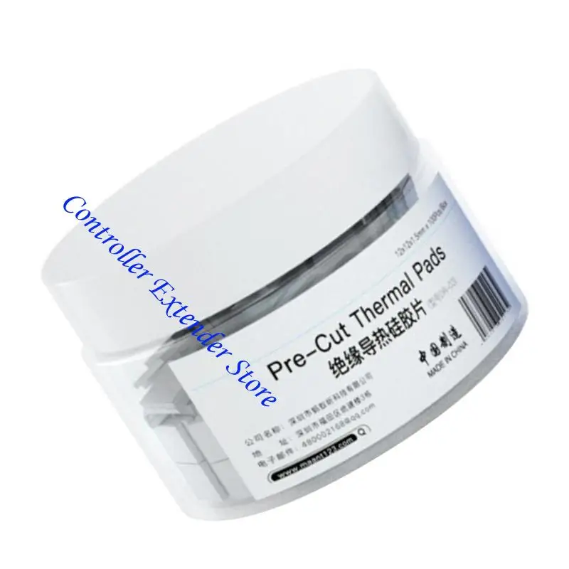 N84b 100pcs وسادة حرارية وسادة حرارية موصلة للسيليكون للسيليكون للوسادة الحرارية للسيليكون الحرارية للوحدة المعالجة المركزية