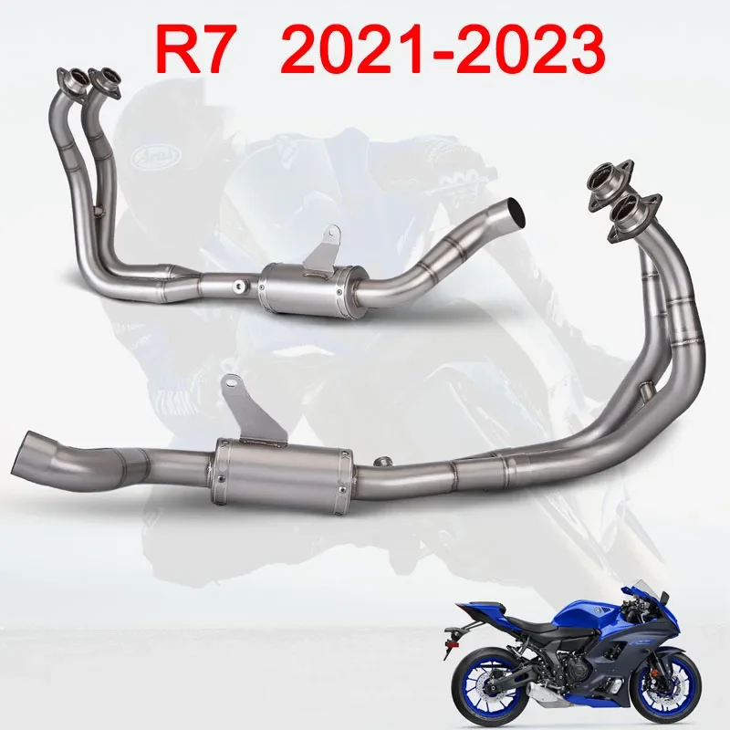 51mm Inlet For Yamaha R7 YZF-R7 2021-2023 Years Slip-on Motorcycle Exhaust Front Header Link Pipe