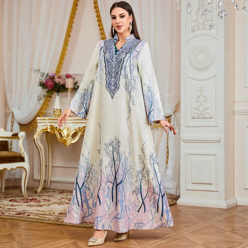 

Женское платье Eid Mubarak, марокканская абайя, женские длинные платья, молитвенный Рамадан, кафтан, абайя, Дубай, арабский, Турция, ислам, платья