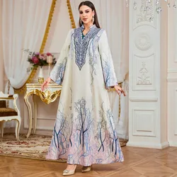Eid Mubarak szata damska maroko sukienka Abaya Femme długie sukienki na imprezę modlitwa Ramadan Kaftan Abaya Dubai Arab indyk Islam Vestidos