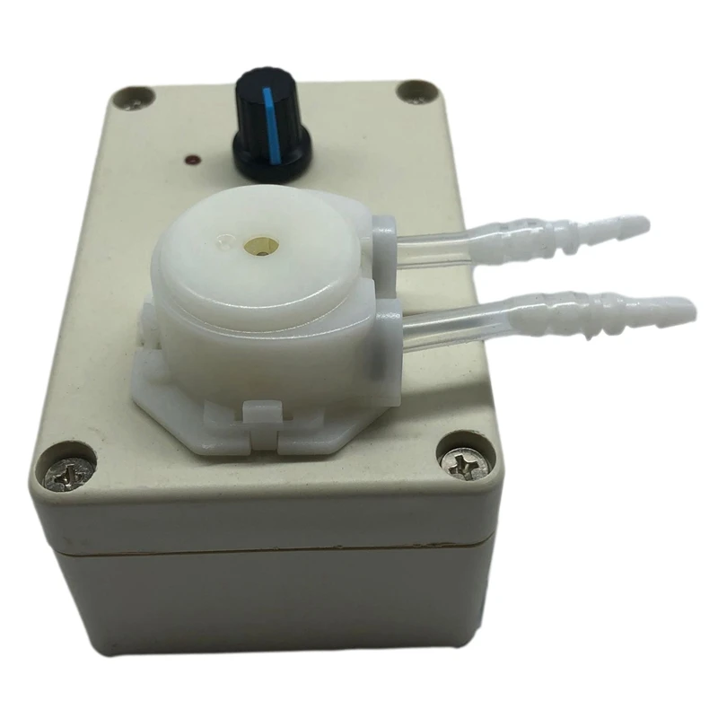 Mini bomba de agua, bomba medidora de titulación, peristáltica eléctrica de laboratorio, bomba de velocidad ajustable (enchufe de EE. UU.)