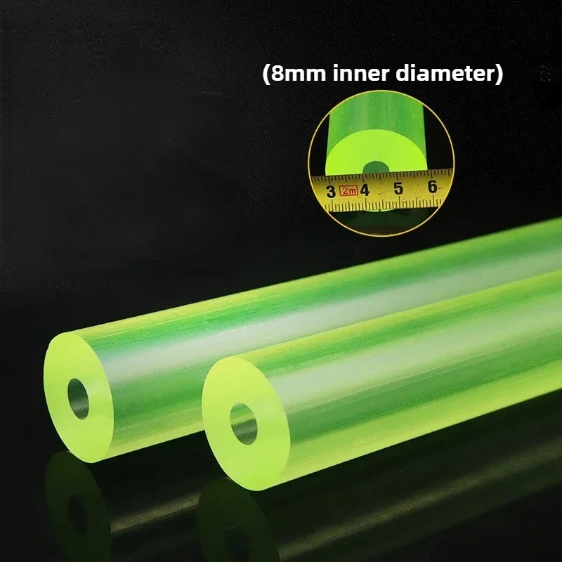 500mm long 8mm ID hollow PU rod rubber spring rod polyurethane elastic round rod for various applications