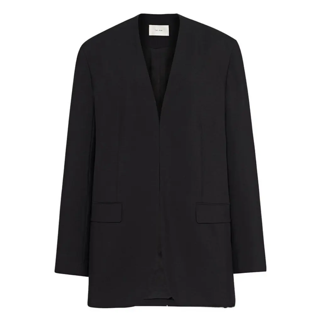 

Row Women's Classic Mohair Wool Blend Jacket Normcore Fashion Spring Fall Suit Top