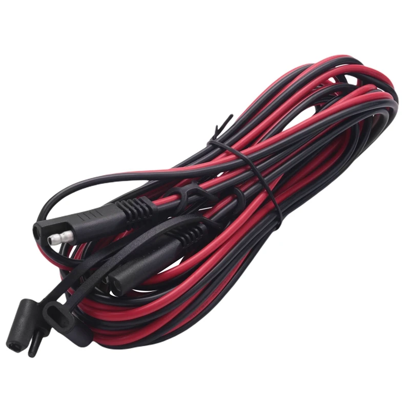 2X 15Feet SAE To SAE Extension Cable, Quick Connect Disconnect SAE Power Connector Cable Wire Harness 14AWG