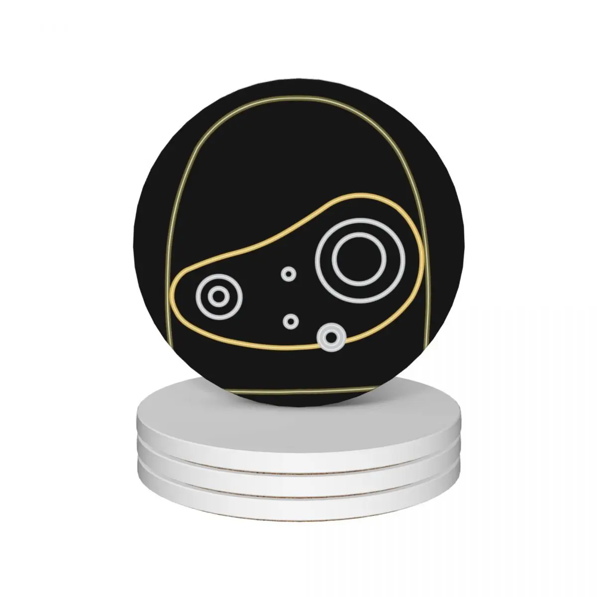 

robot head Ceramic Coasters (Set of 4) ceramic set household utensils kitchen Coasters