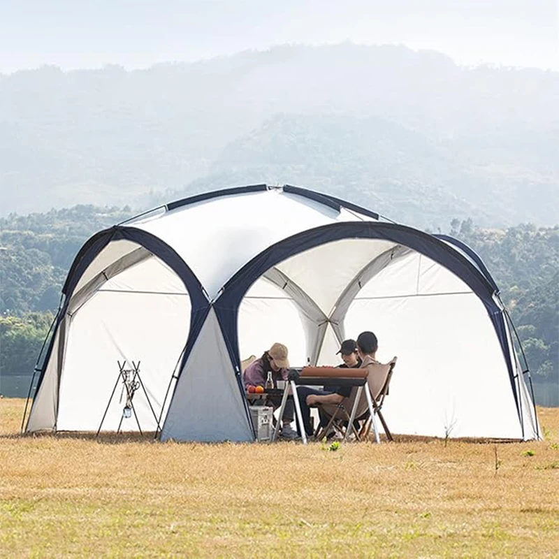 Event Accommodation Large Camping Tent for 8-10 People Canopy Tent Sun Protection Garden Gazebo Large Shelter Outdoor Large Tent