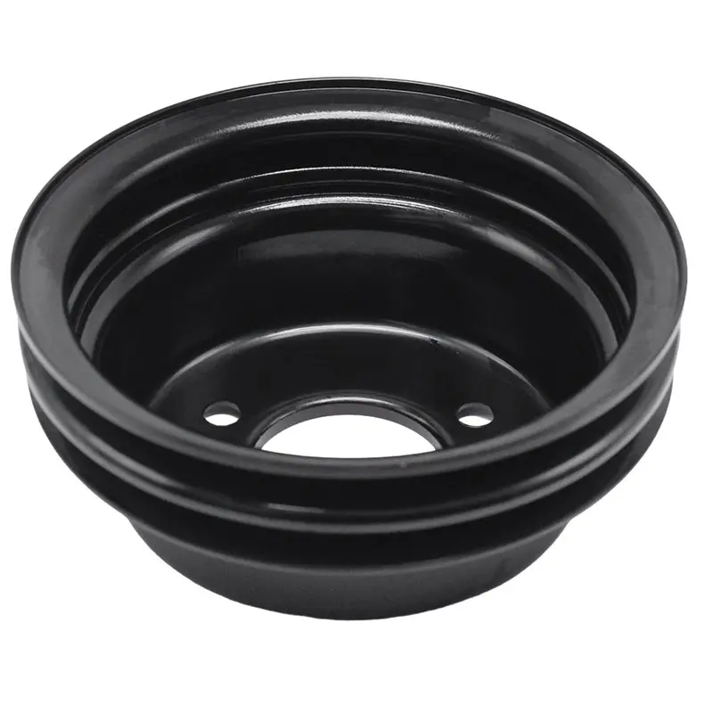 X39A-Crank Pulley 2 Groove Black Steel Engine Water Pump Pulley For SB Ford 260 289 V8 Mustang 1965- 1967 - view 6