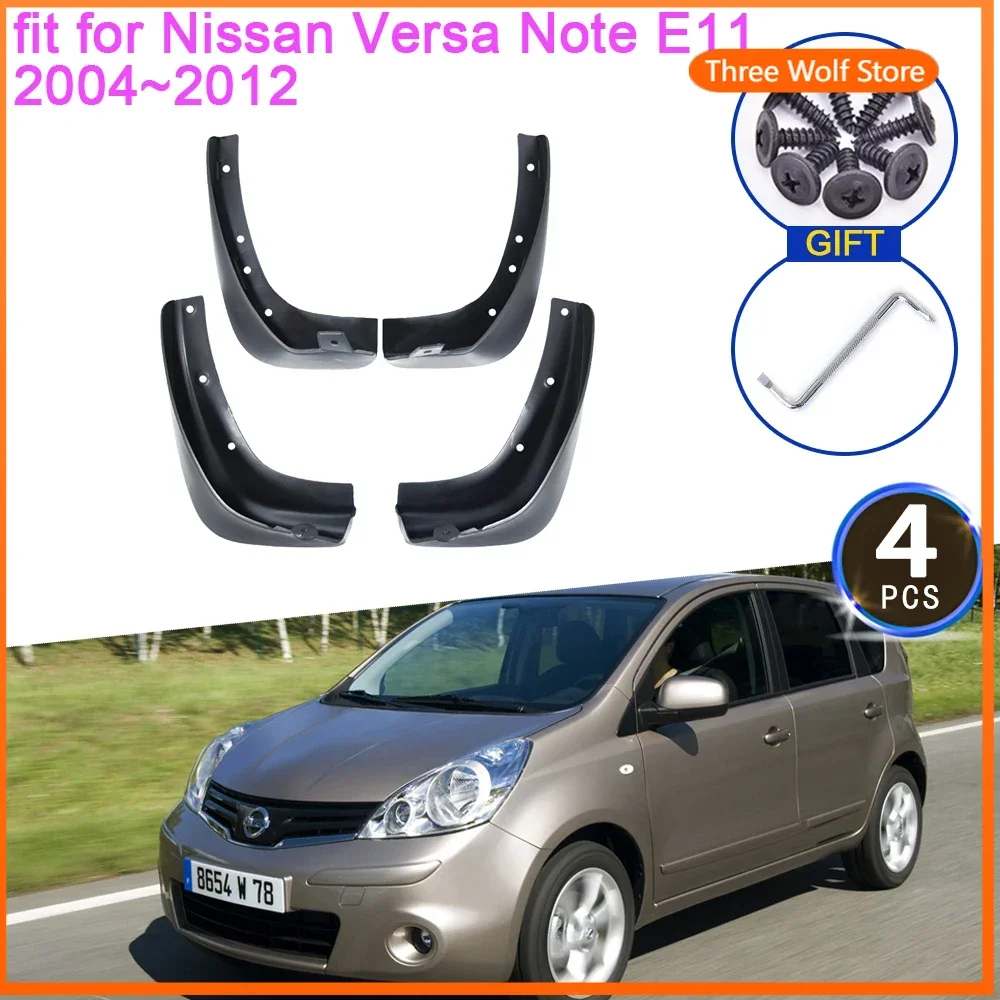 

for Nissan Versa Note E11 2004 2005 2006 2007 2008 2009 2010 2011 2012 Mud Flaps Mudguards Splash Fender Guard Front Accessories