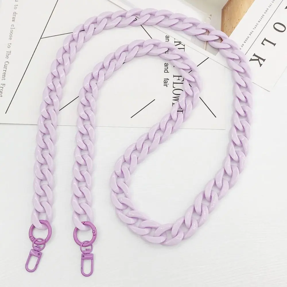 

Vintage Acrylic Phone Chain Wide Design Anti-Slip Crossbody Lanyard Bright Color Colored Acrylic Portable Phone Strap Unisex