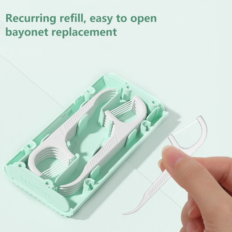 Portable Automatic Dental Floss Storage Box Flosser Picks Toothpick Teeth Stick Tooth Cleaning Oral Hygiene Care For Home Travel