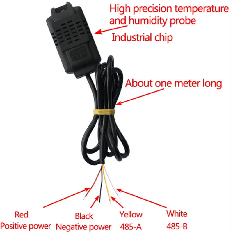 Temperature and Humidity Transmitter SHT20 High Precision Temperature and Humidity Sensor Monitoring via Modbus RS485