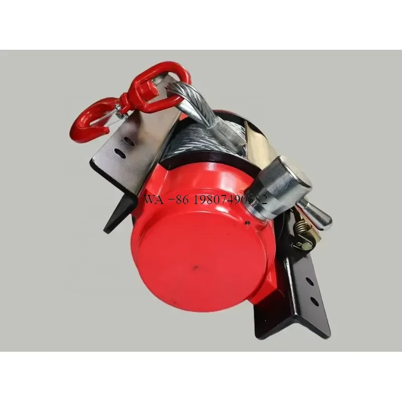 wmwmnu Car Towing Hydraulic Winch with 15m Steel Wire Rope for Boat and Cranes