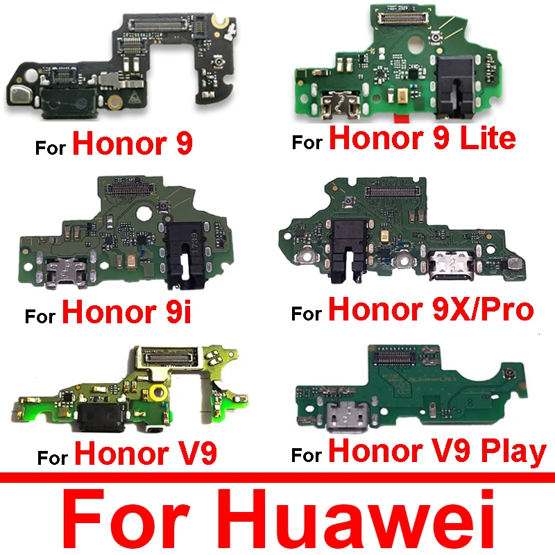 

USB Charger Dock Board For Huawei Honor V9 Play 9i 9C 9A 9S 9X 9 Lite Pro Premium USB Charging Port Board Replacement