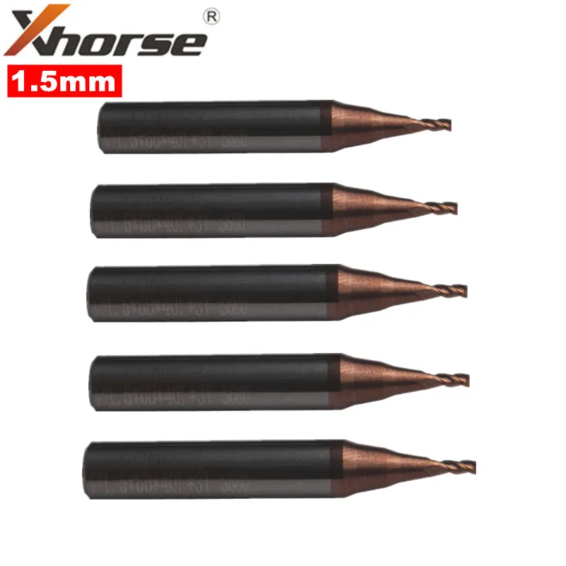 

5PCS/LOT 1.5mm Milling Cutter for Xhorse Condor XC-MINI, Condor MINI Plus, XC-002, Dolphin XP005 Key Cutting Machine