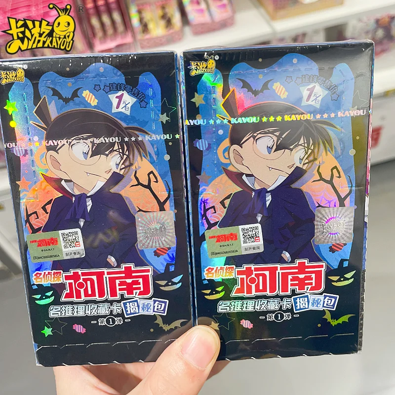 

Genuine KAYOU Detective Conan Card Reveal Package Vol.1 Conan Arrival Halloween Mystery Collection Cards Toys Gifts