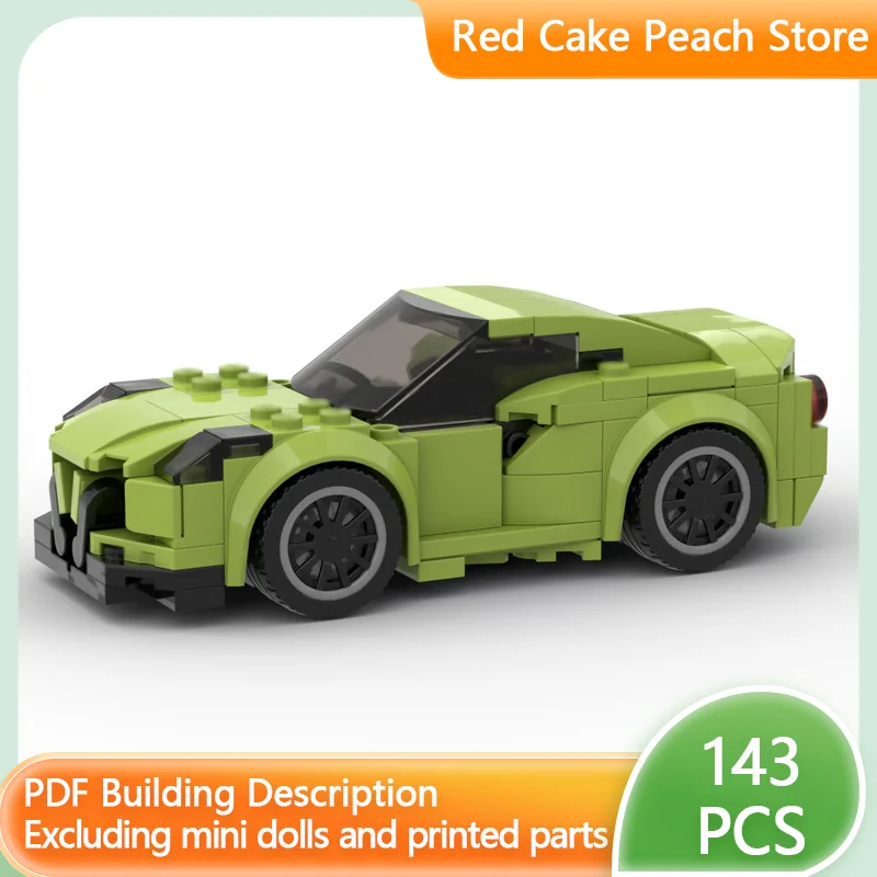 

Speed Racing Car Model MOC Building Bricks 4C Top Tier Sports Car Modular Technology Children Holiday Gifts Assemble Toys Suit