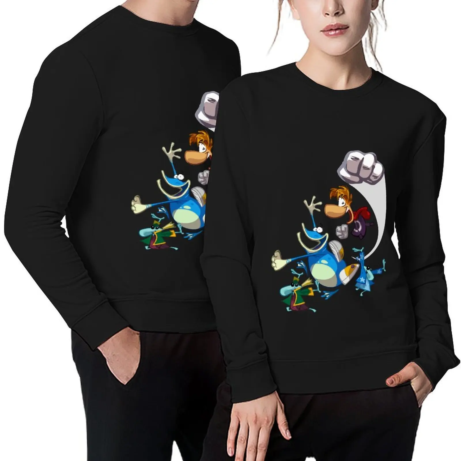 

Vintage Rayman And Globox Pullover blouse mens clothing autumn autumn new products new sweatshirts