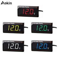 DC 5-28V Car Digital Voltmeter 12V Voltage Meter Car Audio Gauge LED Display 12V Meter Voltage Gauge for Car Motorcycle