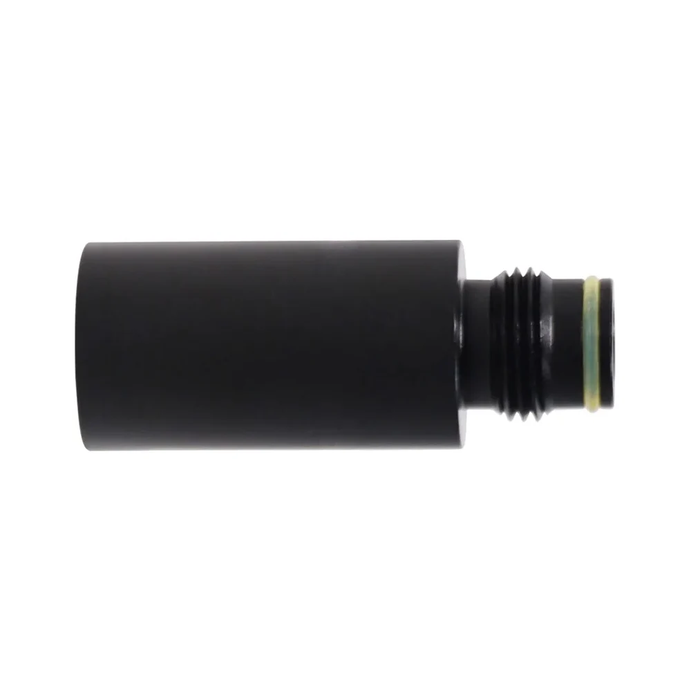 G1/2-14 Parallel Thread Aluminum Adapter 70mm Long for Carbon Dioxide and Air Inflation with Flat Face Seal Compatibility