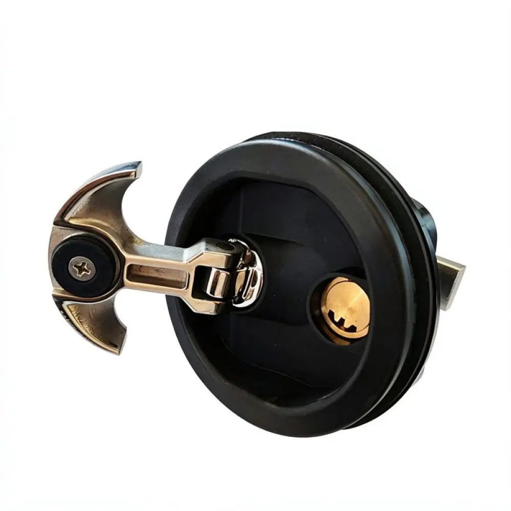 Boat Deck Hatch Latch Stainless Steel 316 Marine Hardware Flush Mount Pull Handle Lock For Yacht Vessel Storage Toolbox