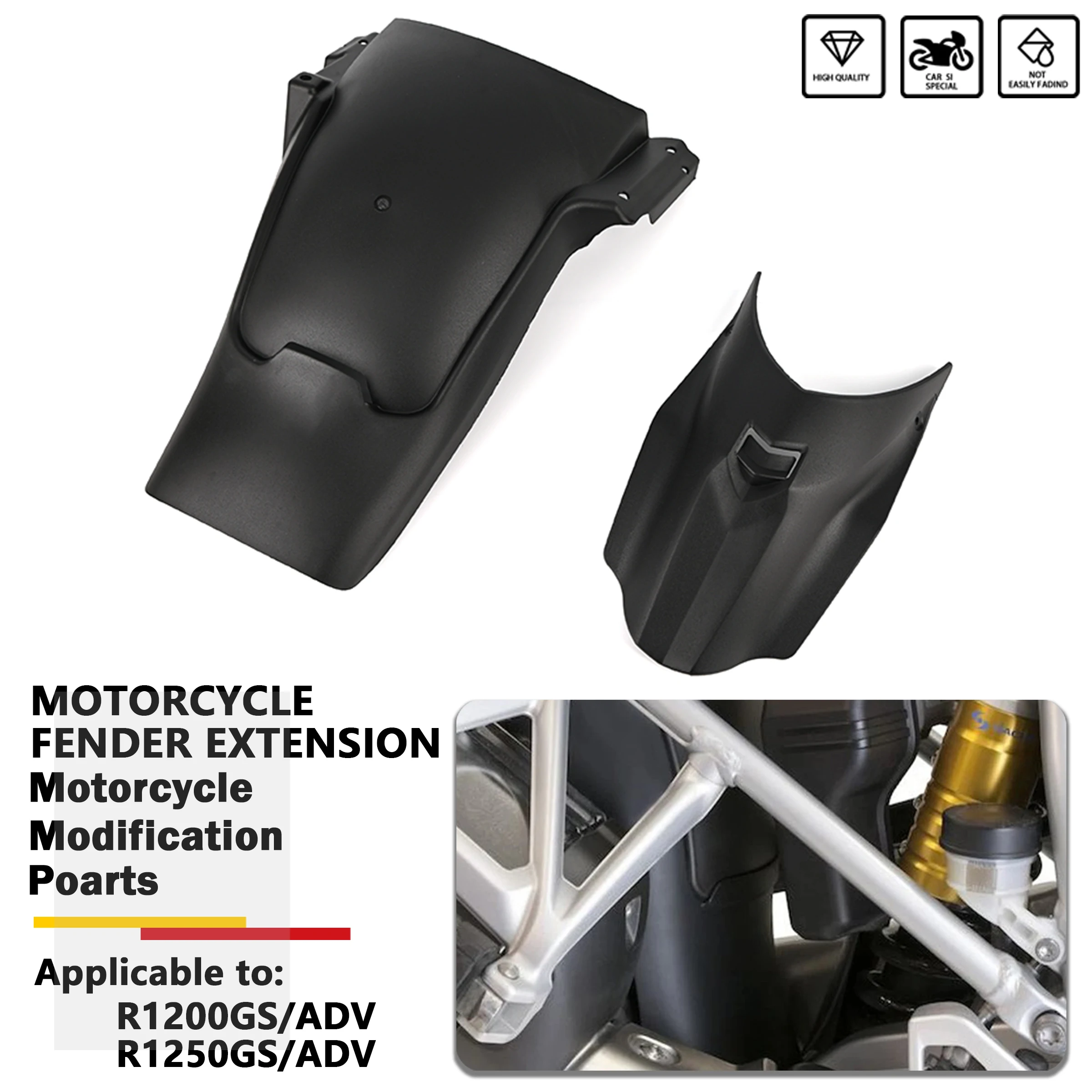 

For BMW R1200GS R1250GS R 1200 1250 GS LC ADV 2013-2022 Front Rear Wheel Mudsling Inner Fender Mudguard Extension Splash Guard